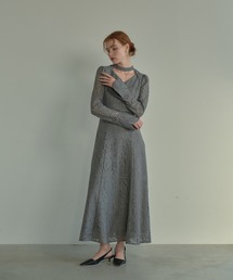 back open teardrop dress / バックオープンティアドロップ