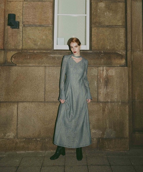 ANDRESD ドレス back open teardrop dress / バックオープン