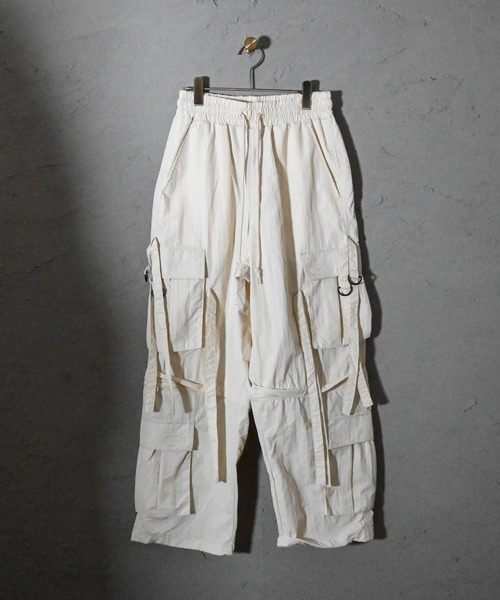 カーゴパンツ ナイロンワッシャー テクノパンツ メンズ レディース
