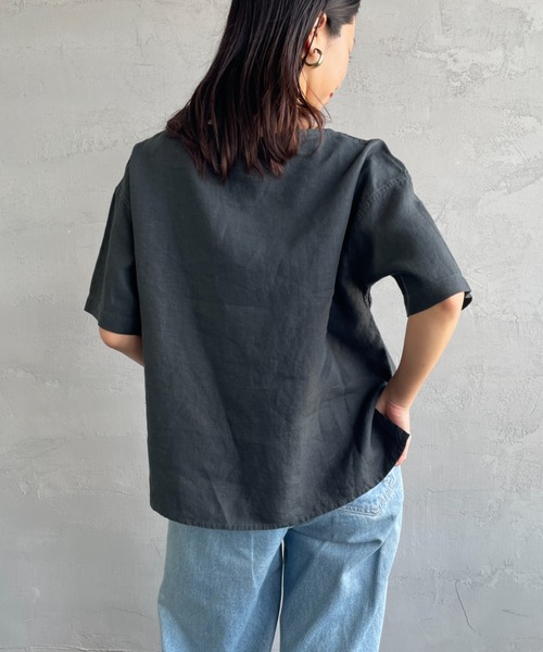 ブラウス シャツ ORCIVAL | リネン ボートネックプルオーバー WOMEN レディース ORCIVAL ブラウス シャツ 「ORCIVAL/オーシバル」 ボートネック