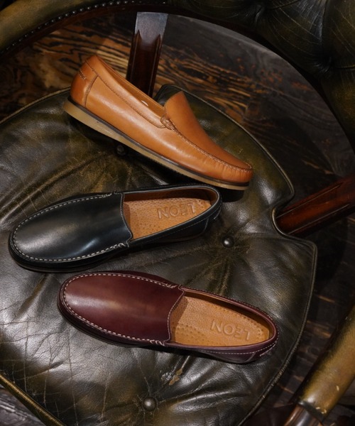 Piedi Nudi（ピエディヌーディ） ローファー LEON 本革 スリッポン