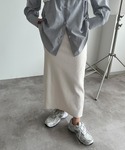 スカート シュエットリブスカート「ZOZOTO...の詳細画像1