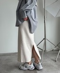 スカート シュエットリブスカート「ZOZOTO...の詳細画像4