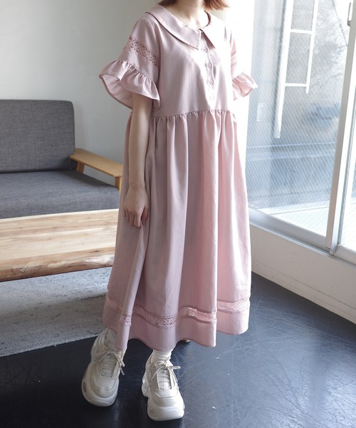 INTER FACTORY（インターファクトリー） ワンピース レース切り替え