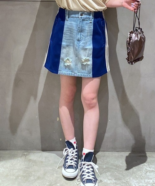 ロデオクラウンズ デニムカスタムスカート RODEO CROWNS WIDE BOWL スカート カスタムトラック DENIM MINI