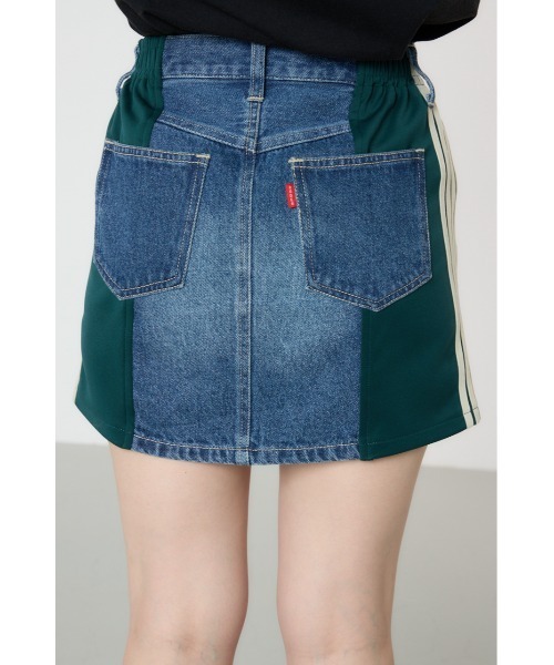 ロデオクラウンズ　デニムカスタムスカート RODEO CROWNS WIDE BOWL スカート カスタムトラック DENIM MINI