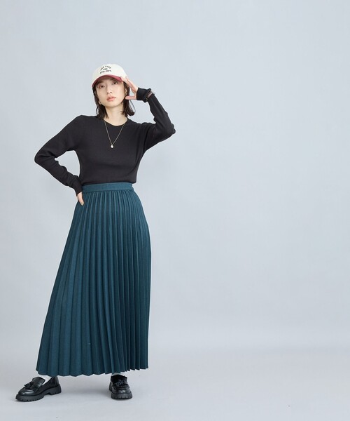 coen（コーエン） スカート 「WEB限定」ウールライクプリーツスカート  