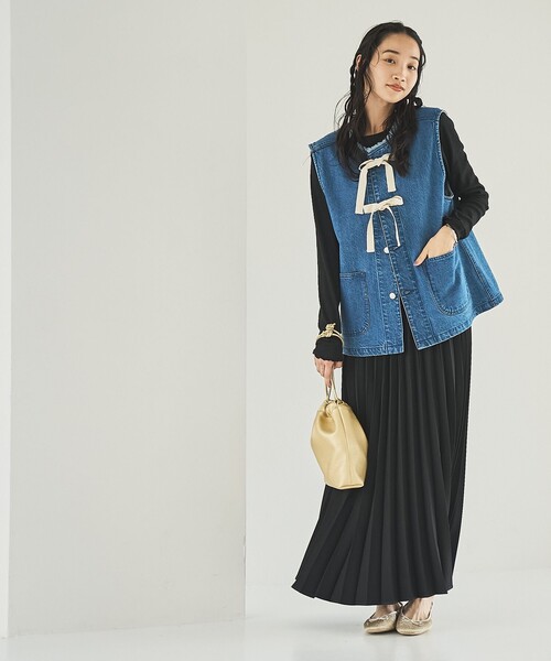 coen（コーエン） スカート 「WEB限定」ウールライクプリーツスカート