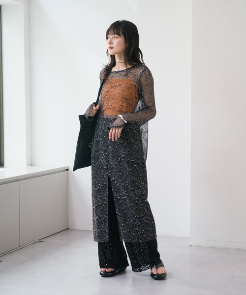 【完売品】Kastane ワンピース WEB限定/2サイズ展開】カットレースギャザーワンピース