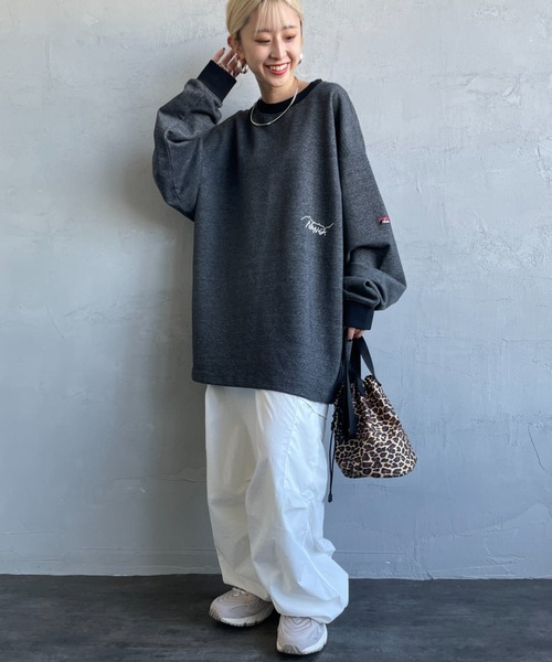 NANGA（ナンガ） トレーナー スウェット 別注 ブランドロゴ刺繍 ドロー