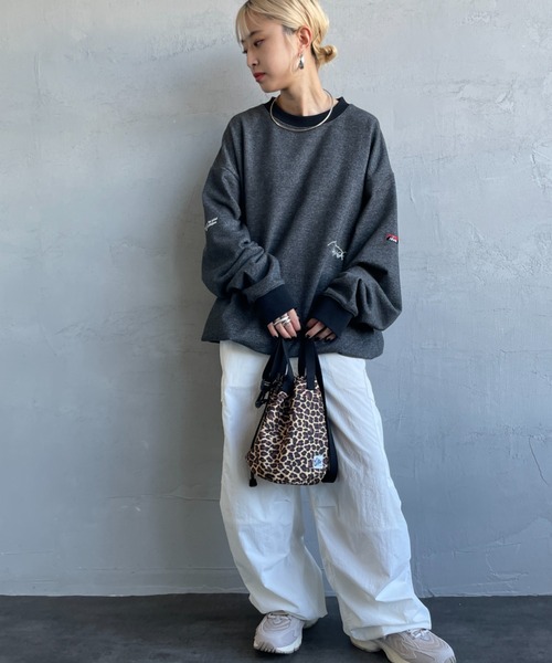 NANGA（ナンガ） トレーナー スウェット 別注 ブランドロゴ刺繍 ドロー