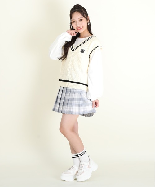 PINKHUNT 靴下 ピンクハント 2ラインロゴ クルーソックス 9853 キッズ