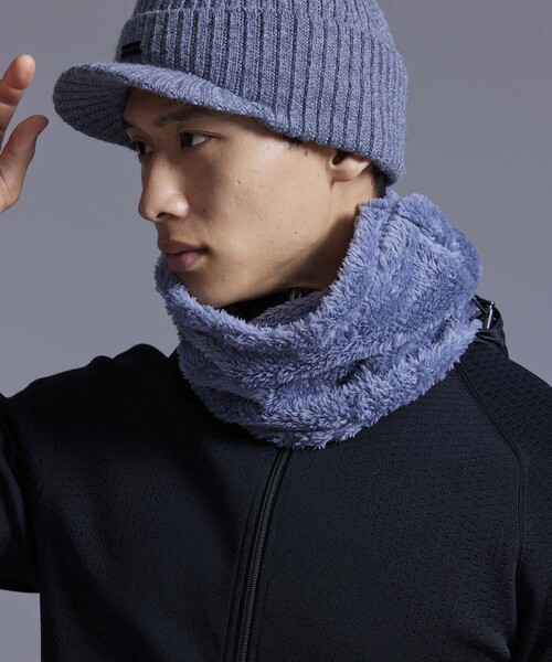JUN&amp;ROPE’ - 【新品】ネックウォーマー　前開き JUN&ROPE' ネックウォーマー スヌード フリ−スネックウォ−マ