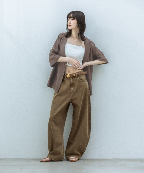 LAKOLE（ラコレ） ワイドパンツ ジーンズ デニム デニムパンツ