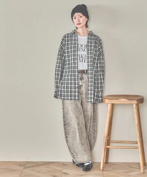 LAKOLE（ラコレ） ジーンズ デニム デニムパンツ オーバーダイカーブ