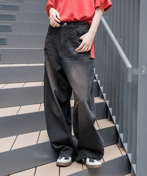 LAKOLE（ラコレ） ジーンズ デニム デニムパンツ オーバーダイカーブ