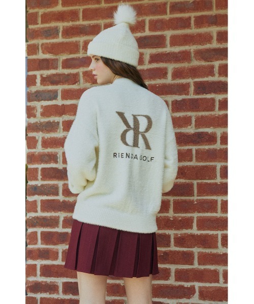 rienda（リエンダ） ニット セーター 「RIENDA GOLF」ハートビーズ