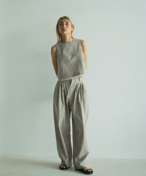新品未使用品anuke Check Tuck Pants anuke(アンヌーク) Check Tuck Pants | サウスオレンジ｜メンズ