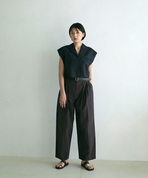 anuke（アンヌーク） パンツ Check Tuck Pants レディース : ZOZOTOWN