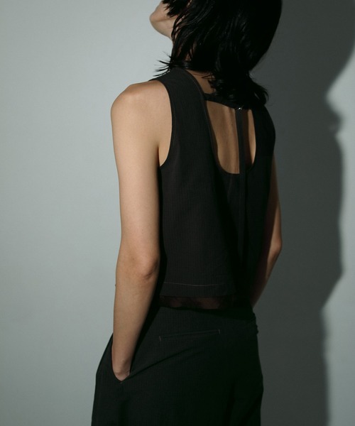 アンヌーク　Check Tuck Pants 36 ànuke online store（アンヌーク） / Sheer Tuck PantsSheer