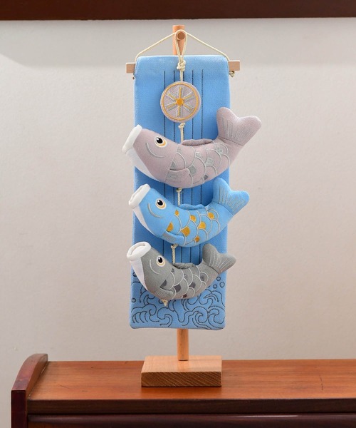 utatane インテリア つるし飾り 台座セット こどもの日 こいのぼり