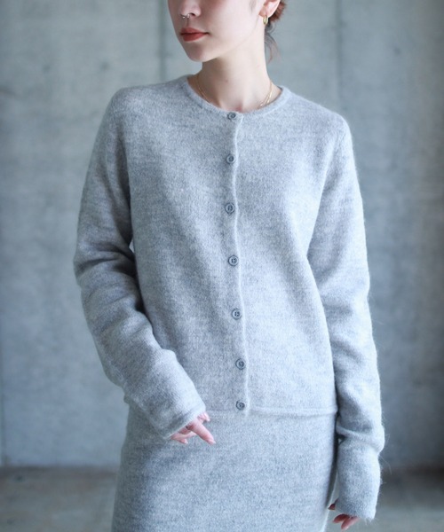カーディガン Knitted cardigan レディース