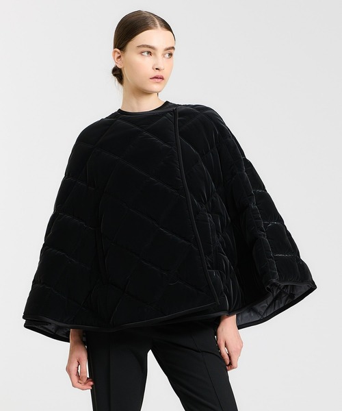 ESTNATION（エストネーション）ポンチョ　ケープコート ESTNATION（エストネーション） ポンチョ FREE ブラック レディース