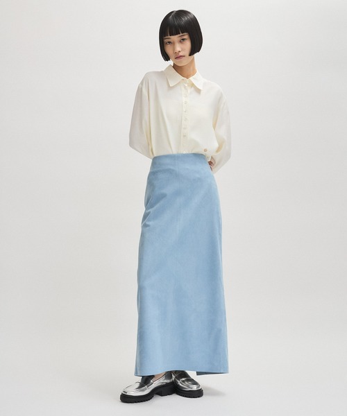 アダムエロペ（ADAM ET ROPE’）/シンセティックスエードペンシルマキシスカート ADAM ET ROPE'（アダムエロペ） スカート シンセティックスエード