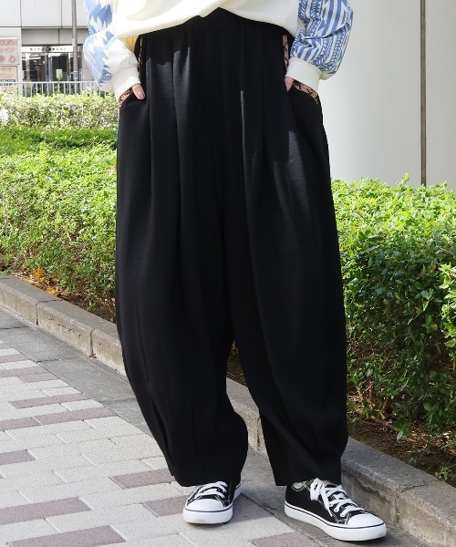 【新作からSALEアイテム等お得な商品満載】 チチカカ エッグタックパンツ「大きいサイズ パンツ 服＆ファッション小物