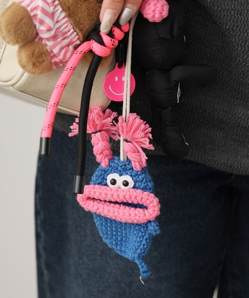 ROOP TOKYO キーケース Key case with woolen monster motif / 毛糸