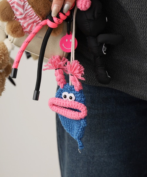 ROOP TOKYO キーケース Key case with woolen monster motif / 毛糸