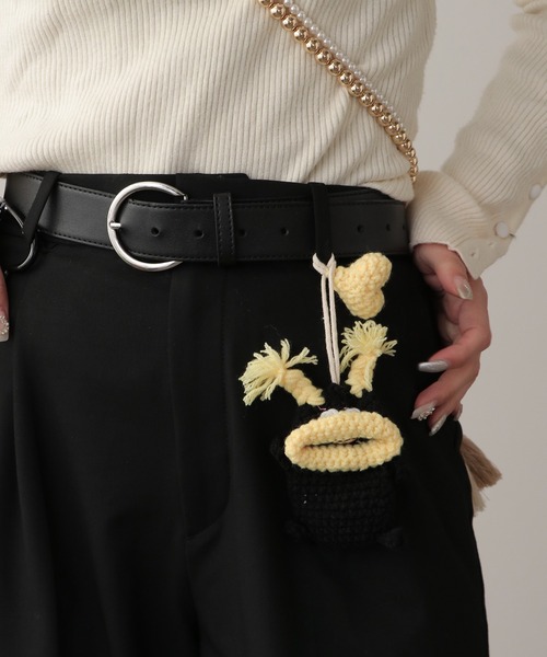 ROOP TOKYO キーケース Key case with woolen monster motif / 毛糸