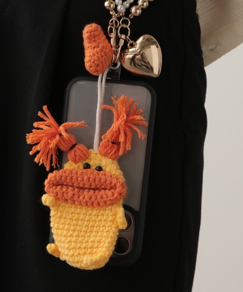 ROOP TOKYO キーケース Key case with woolen monster motif / 毛糸