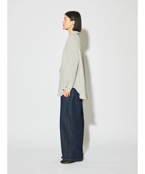ブラウス シャツ MIDIUMISOLID for Ladies ベーシックロングシャツ レディース MIDIUMISOLID ブラウス シャツ for Ladies ベーシックロング