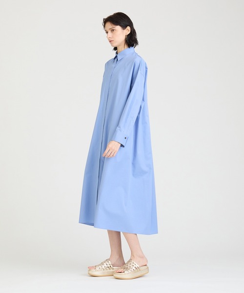 HOUSE OF LOTUS シャツワンピース コットンサテンシャツ