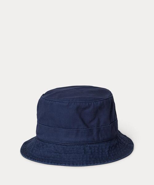 Polo Ralph Lauren アウトドアハット ネイビー POLO RALPH LAUREN 帽子 ハット Polo ベア ツイル バケット