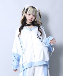 Amilige（アミリージュ） ジャージ SatanバックプリントセーラーZIP
