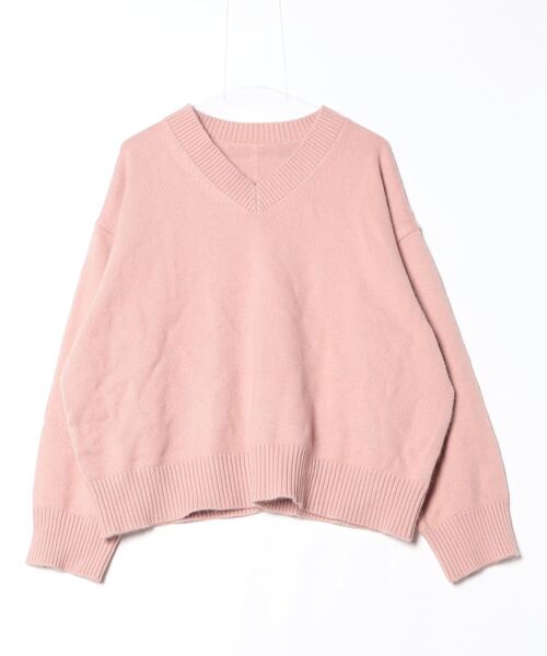 GALLARDAGALANTE（ガリャルダガランテ） Vネックニット FREE ピンク
