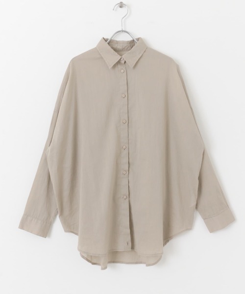 ITEMS URBANRESEARCH ブラウス シャツ リネンコットンビッグ