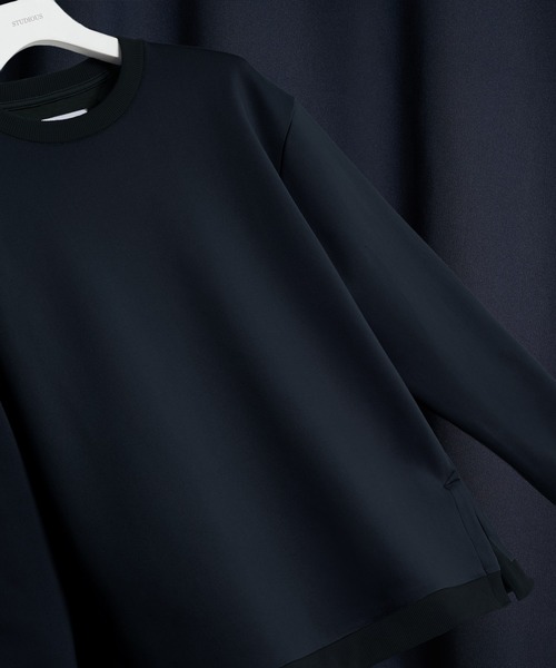 トレーナー スウェット 「STUDIOUS」FEELS GOOD SIDESLIT SWEAT メンズ