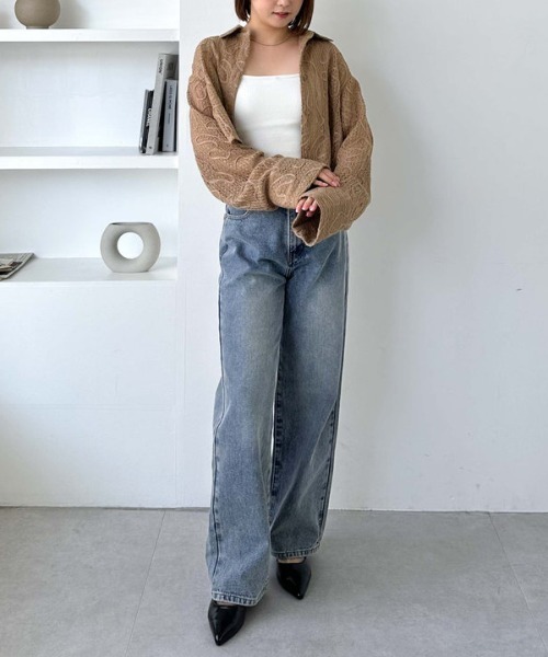 ブラウス シャツ コード刺繍ブラウス レディース Discoat ブラウス シャツ コード刺繍ブラウス レディース