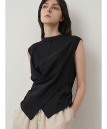 ELENDEEK tシャツ ウエストドレープカットソー レディース