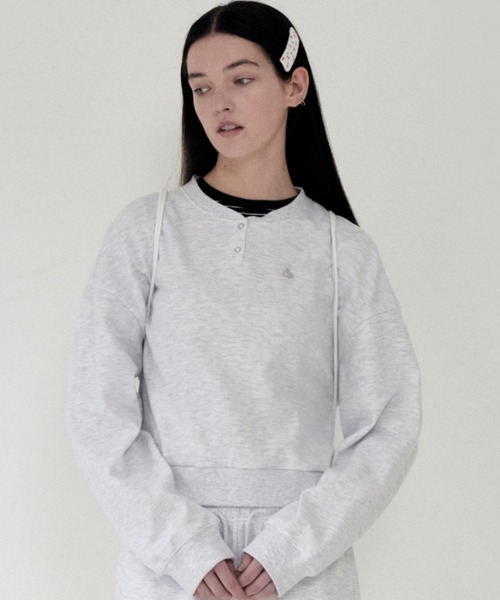 トレーナー スウェット KIRSH PLAIN BUTTON POINT SWEATSHIRT キルシー