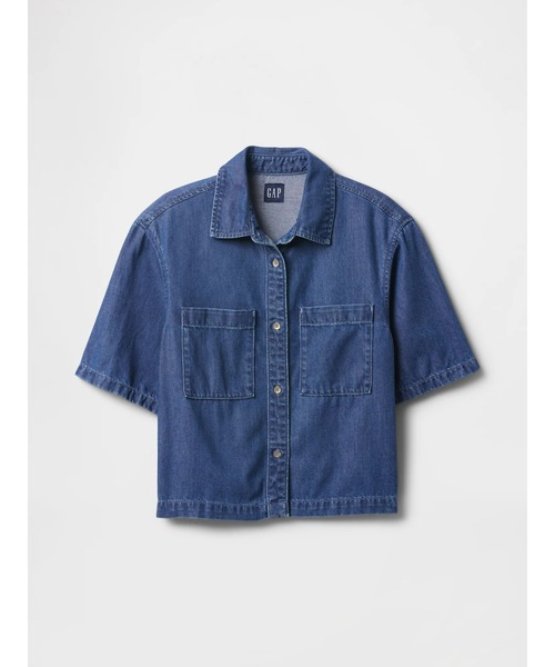 ブラウス シャツ デニムクロップドシャツ レディース ブラウス シャツ デニムクロップドシャツ レディース : ZOZOTOWN