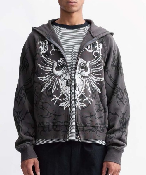 BREATH コート ジャケット 「BREATH / ブレス」TWIN HEAD LOGO ZIP UP