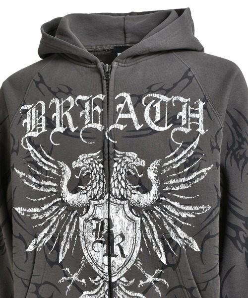 BREATH コート ジャケット 「BREATH / ブレス」TWIN HEAD LOGO ZIP UP