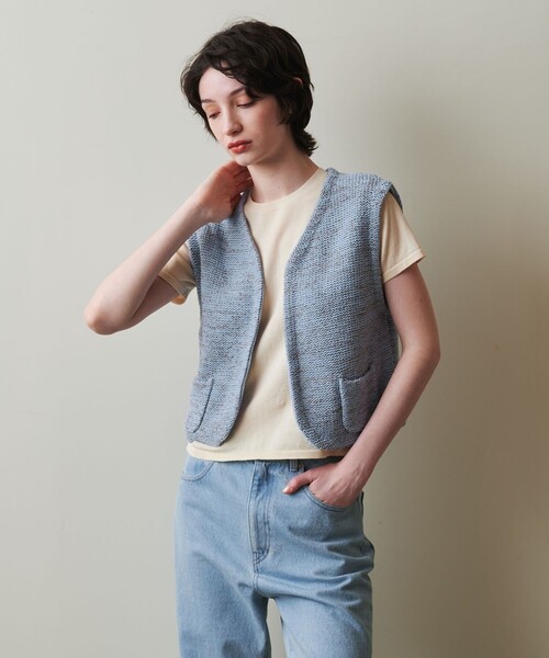 ベスト ＜Steven Alan＞MELANGE VEST/ベスト★ Steven Alan（スティーブンアラン）の「＜Steven Alan＞MELANGE