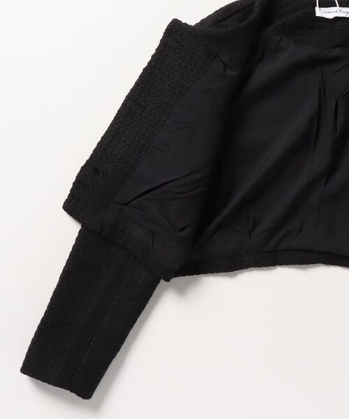 「FREE STYLISTS」 ツイードジャケット FREE ブラック レディース_画像3