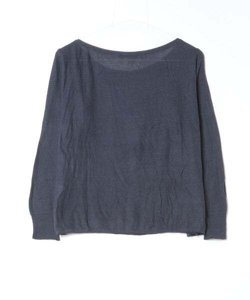 「BACCA」 長袖ニット 38 ネイビー レディース_画像2