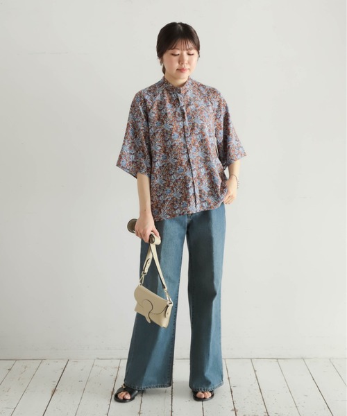 【na/プロフィール確認お願いいたします】ブラウス NOMBRE IMPAIR ブラウス シャツ ミドルフラワーPT スタンド